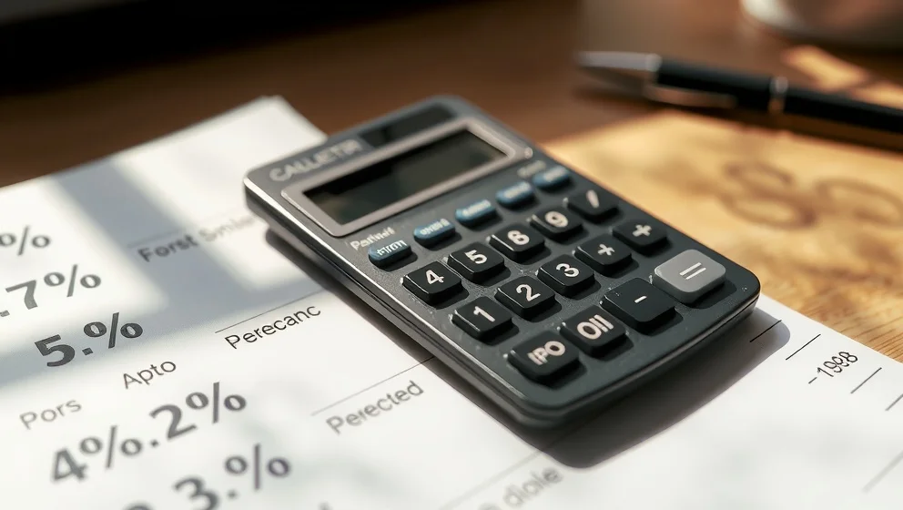 Hur räknar man ut procent på miniräknaren