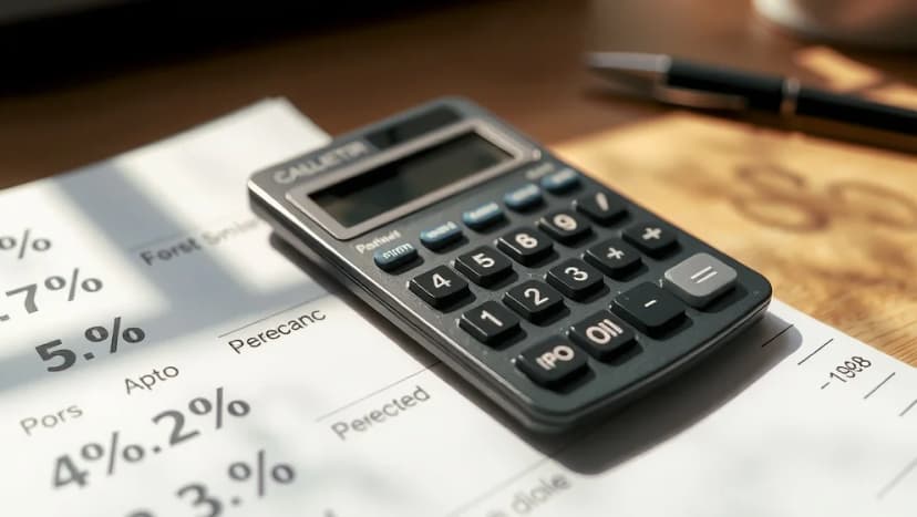 Hur räknar man ut procent på miniräknaren