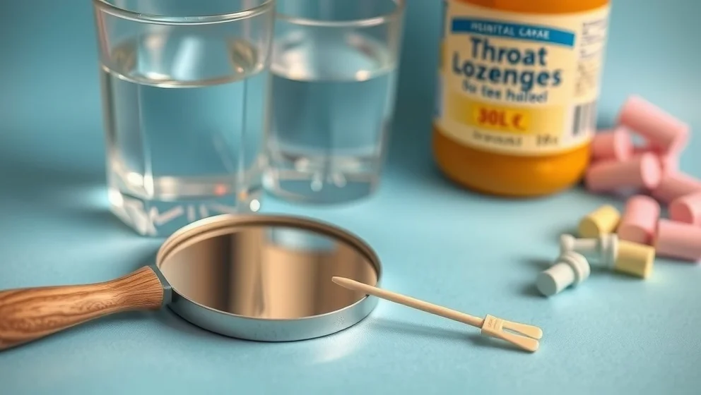 Ont i halsen ena sidan utan feber